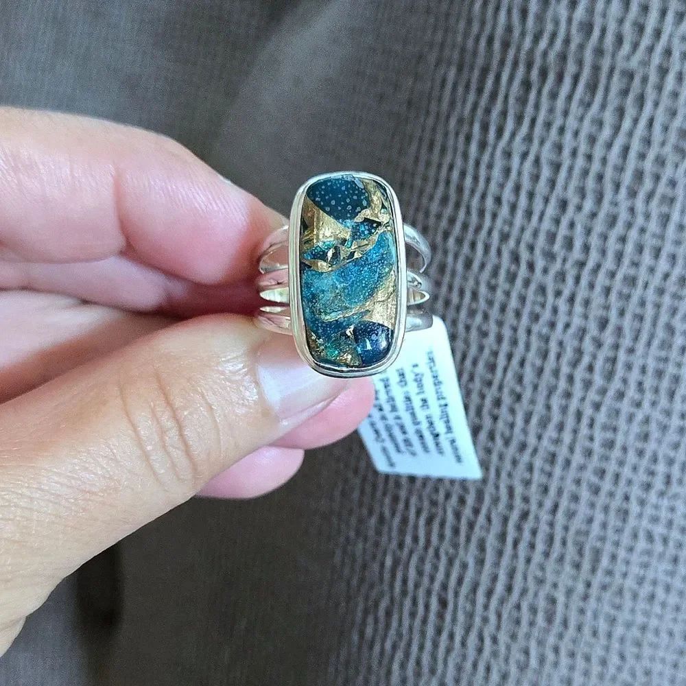 Shivam Apatite Quartz Statement Ring💍 - NWT